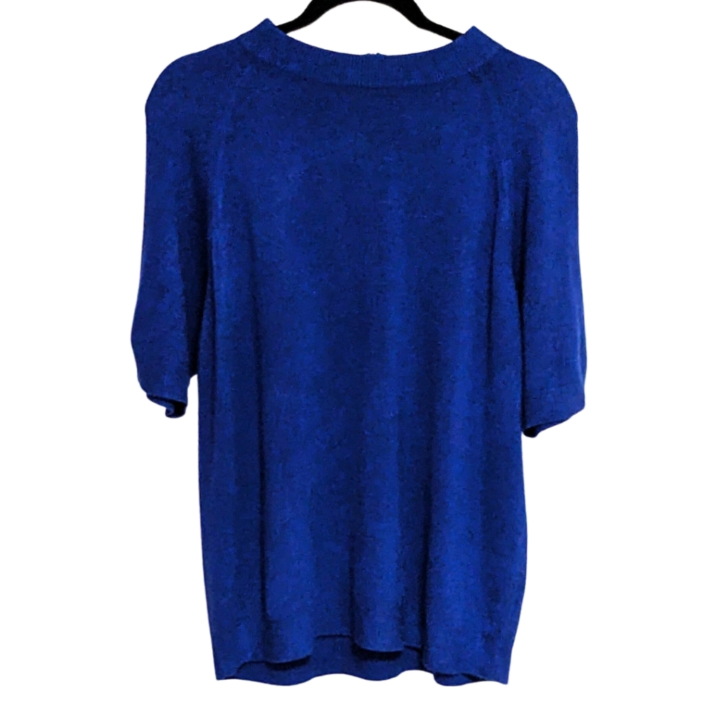 Blue Short Sleeve Lightweight Sweater size 44
